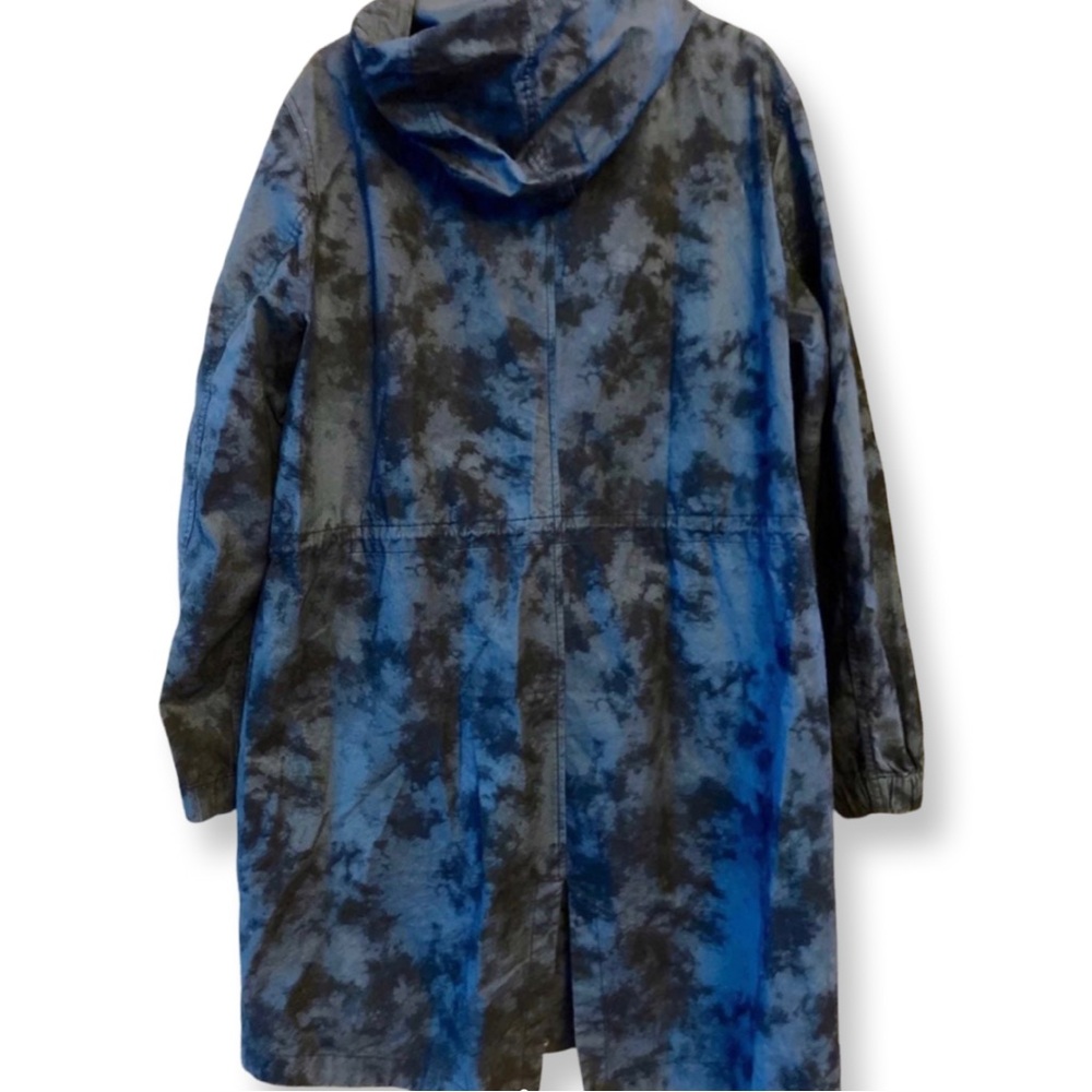 American Rag Men’s XL Blue Tie-Dye Hooded Jacket • Lightweight Windbreaker - Picture 3 of 7